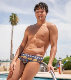 Granny Sweater Holiday Tacos Brief Swimsuit -Swimming Equipment 7362715451560 black 3a