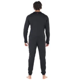 Level Six Men's Vulcan Front Zip Thermal Unisuit -Swimming Equipment 7363715694760 black 3a