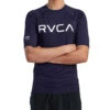 Men's Rvca Short Sleeve Rashguard -Swimming Equipment 7375240855720 navy 1a