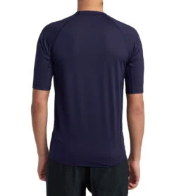 Men's Rvca Short Sleeve Rashguard -Swimming Equipment 7375240855720 navy 3a