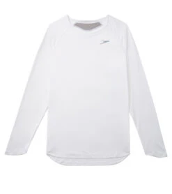 Speedo Men's Long Sleeve Training Shirt 11 Speedo Men's Long Sleeve Training Shirt -Swimming Equipment 7379099844776 white 5a