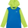 Speedo Boys' Hooded Long Sleeve Swim Shirt (Big Kid) -Swimming Equipment 7385605308584 electricbluelemonade 1a