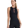2XU Women's Aero Tri Singlet -Swimming Equipment 7412058652840 blackhypercoral 1a