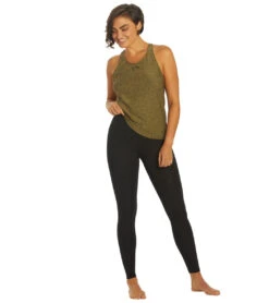 TYR Women's Hi-Rise Legging -Swimming Equipment 7421016375464 black 4a