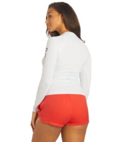 Roxy Women's Whole Hearted Long Sleeve UPF 50 Rash Guard 9 Roxy Women's Whole Hearted Long Sleeve UPF 50 Rash Guard -Swimming Equipment 7427780673704 brightwhite 3a