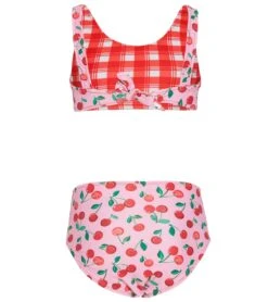 Seafolly Girls' Cherry Pie Reversible Two Piece Bikini Set (Big Kid) -Swimming Equipment 7433350250664 cherrycheck 2a