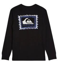 Quiksilver Boys' Flaming Box Long Sleeve Tee (Big Kid) -Swimming Equipment 7469010518184 black 2a