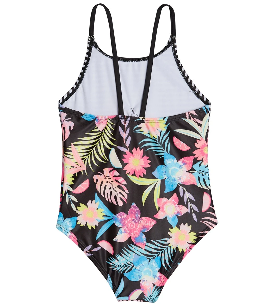 Girls' Floral Fruit One Piece Swimsuit (Little Kid, Big Kid) 4 Girls' Floral Fruit One Piece Swimsuit (Little Kid, Big Kid) - Image 2