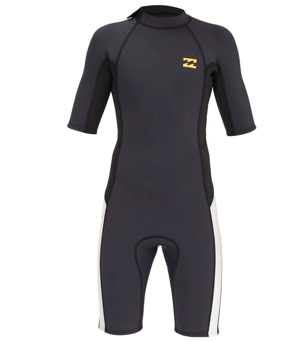 Billabong Kids' 2/2mm Absolute Back Zip Short Sleeve Springsuit 3 Billabong Kids' 2/2mm Absolute Back Zip Short Sleeve Springsuit