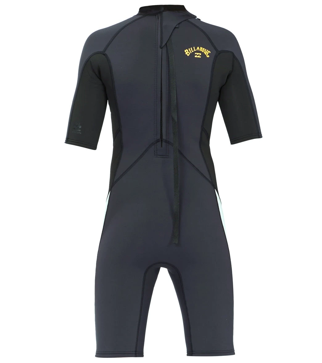 Billabong Kids' 2/2mm Absolute Back Zip Short Sleeve Springsuit 4 Billabong Kids' 2/2mm Absolute Back Zip Short Sleeve Springsuit - Image 2