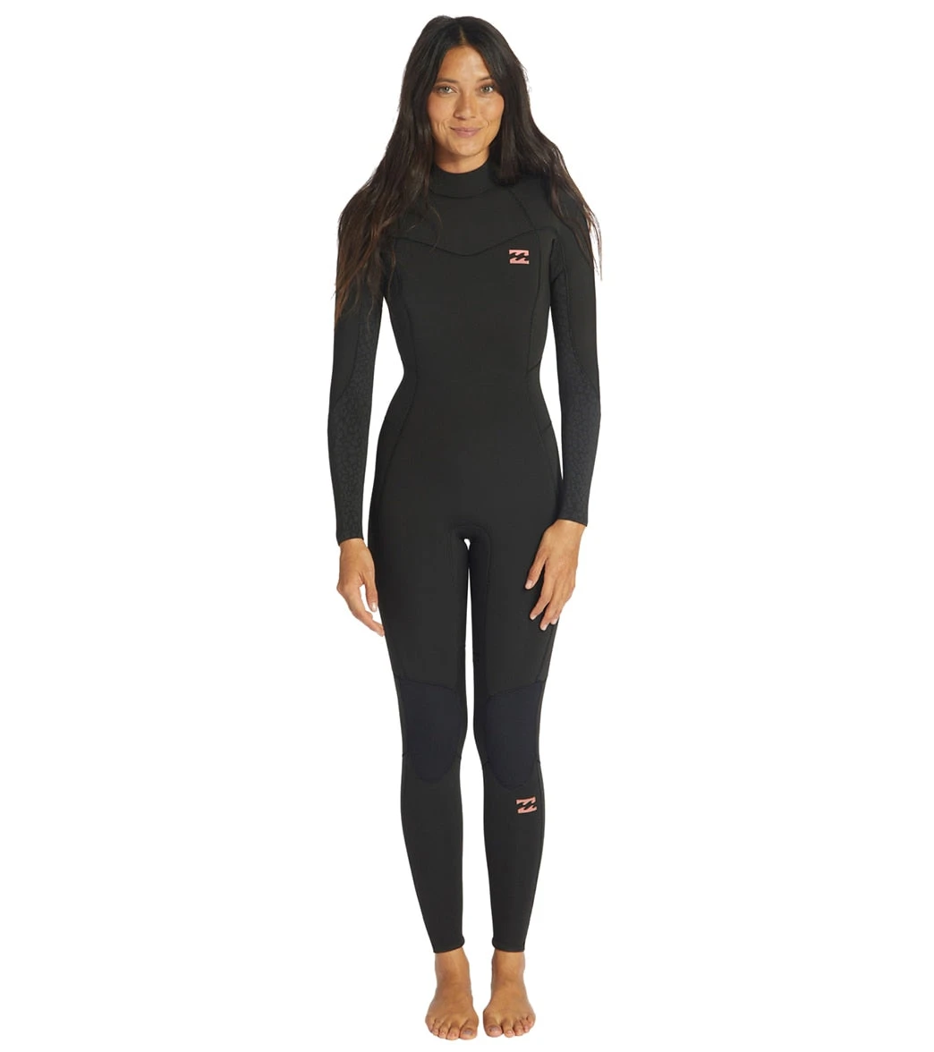 Billabong Women's 4/3mm Synergy Chest Zip Fullsuit Wetsuit 3 Billabong Women's 4/3mm Synergy Chest Zip Fullsuit Wetsuit