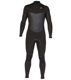 Billabong Men's 4/3mm Absolute Plus Chest Zip Fullsuit Wetsuit -Swimming Equipment 7492489871528 black 3a