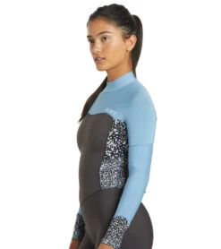 Roxy Women's 4/3mm Swell Series Back Zip Fullsuit Wetsuit -Swimming Equipment 7499384619176 jetboyblue 6a