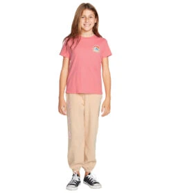 Volcom Girls' Last Party Short Sleeve Tee (Big Kid) -Swimming Equipment 7507620692136 coralhaze 3a