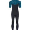Rip Curl Men's 2/2mm Dawn Patrol Short Sleeve Chest Zip Fullsuit Wetsuit -Swimming Equipment 7510134653096 blue 1a