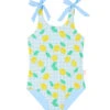 Seafolly Girls' Lisbon One Piece Swimsuit (Baby, Toddler, Little Kid) -Swimming Equipment 7551446188200 lisbonlemon 1a