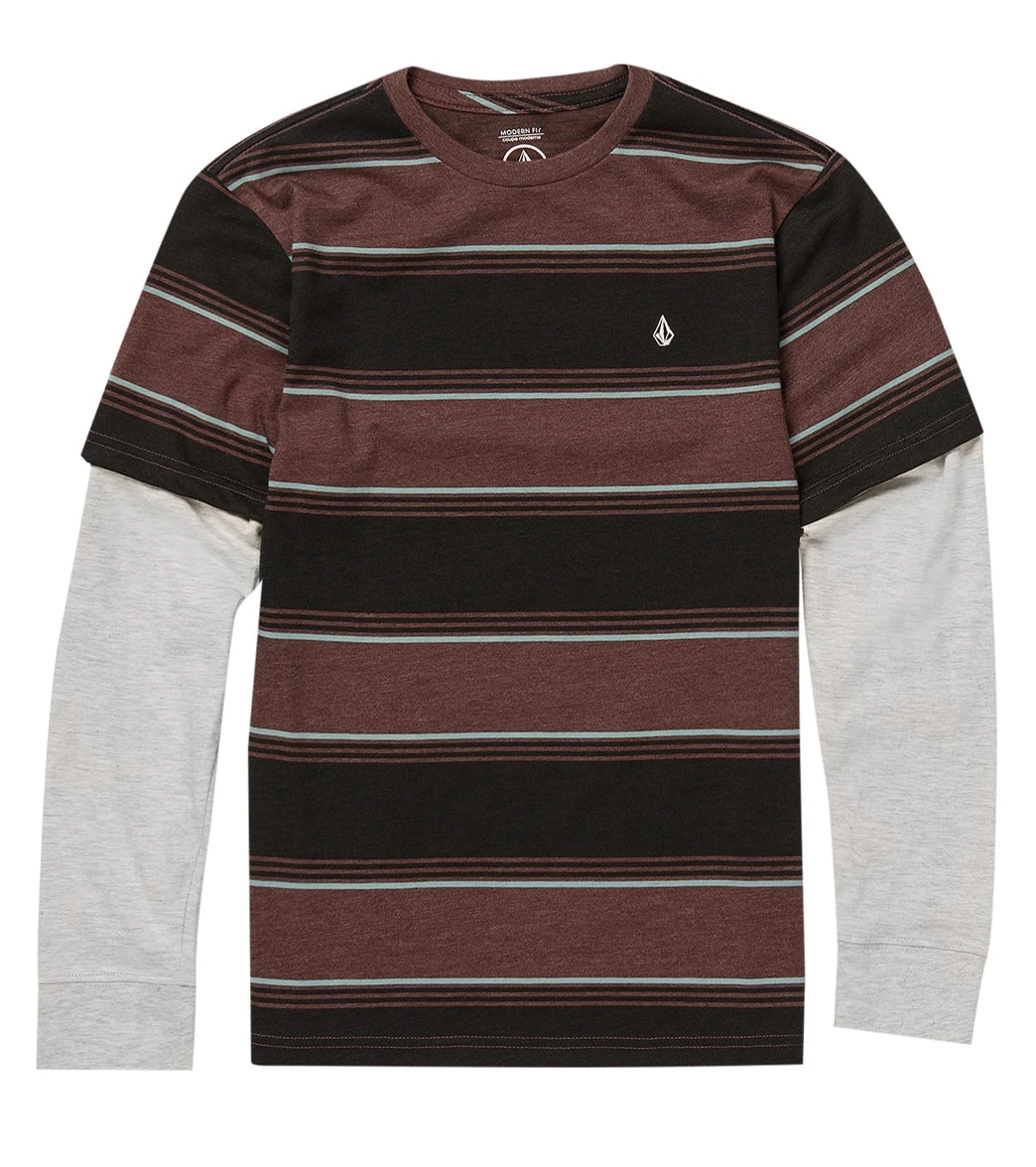 Volcom Boys' Bandstone Twofer Long Sleeve Tee (Big Kid) 3 Volcom Boys' Bandstone Twofer Long Sleeve Tee (Big Kid)