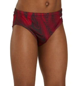 HydroLast Sonar Waves Swim Brief Swimsuit Youth (22 - 28) -Swimming Equipment 7595544969384 red 6a