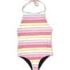 Girls' Riviera Reversible One Piece Swimsuit (Toddler, Little Kid, Big Kid) -Swimming Equipment 7600911581352 sunsetstripe 1a