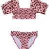 Girls' Wild Love Two Piece Bikini Set (Little Kid, Big Kid) -Swimming Equipment 7631512338600 pink 1a