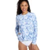 Tommy Bahama Women's Island Cays Abalone Full Zip Long Sleeve Rash Guard 2 Tommy Bahama Women's Island Cays Abalone Full Zip Long Sleeve Rash Guard -Swimming Equipment 7638966370472 bluemonday 1a