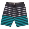 Volcom Boys' 16" Quarta Static Mod Board Shorts (Big Kid) -Swimming Equipment 7640939954344 black 1a