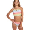 Billabong Girls' Rad Rainbow High Neck Two Piece Bikini Set (Little Kid, Big Kid) -Swimming Equipment 7641128403112 multi 1a