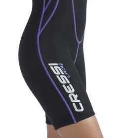 CRESSI Women's Tortuga 2.5MM Short Sleeve Springsuit Wetsuit 11 CRESSI Women's Tortuga 2.5MM Short Sleeve Springsuit Wetsuit -Swimming Equipment 7659812126888 blkpurple 4a