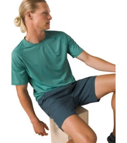 Prana Men's Lost Sol Short Sleeve Crew Shirt -Swimming Equipment 7777436074152 cove 3a